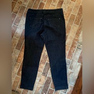 RENUAR pull on Jeans.  Size 10.  Dark Denim.